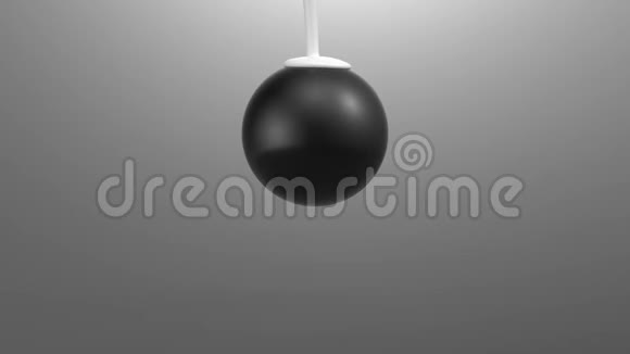 在黑色球体上滴白色油漆超高清4k视频的预览图