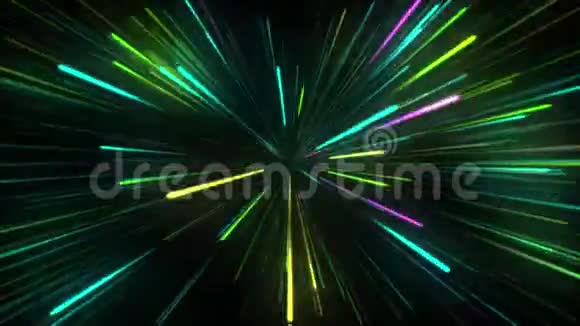 霓虹灯线条动画背景视频的预览图