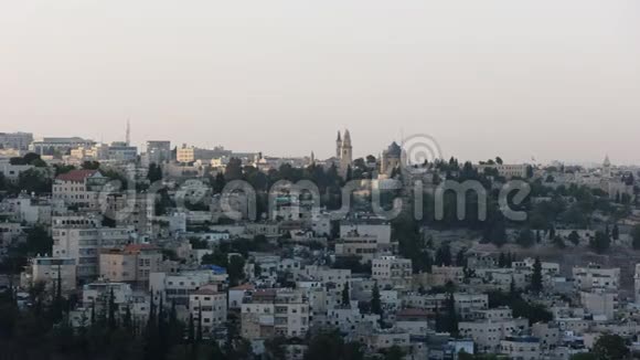 从哈斯长廊拍摄耶路撒冷夜景视频的预览图