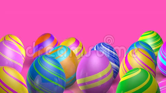 粉红色的复活节蛋视频的预览图