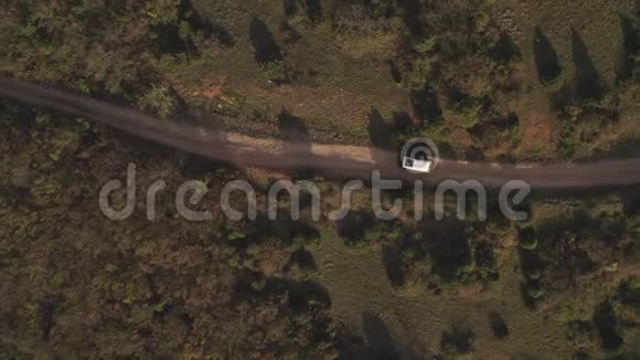 从穿越森林的旅游线路上的空中观光车射击视频的预览图