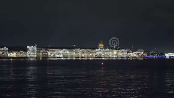 圣彼得堡涅瓦河码头视频的预览图