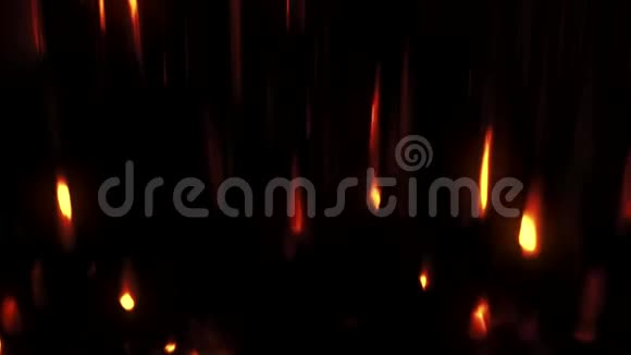 火花运动发光斑点橙光闪烁视频的预览图