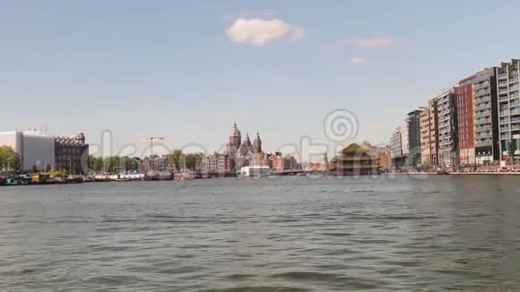 阿姆斯特丹的水景视频的预览图