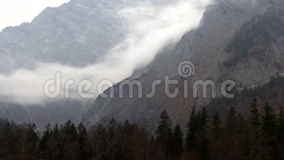 山中雾时光流逝视频的预览图