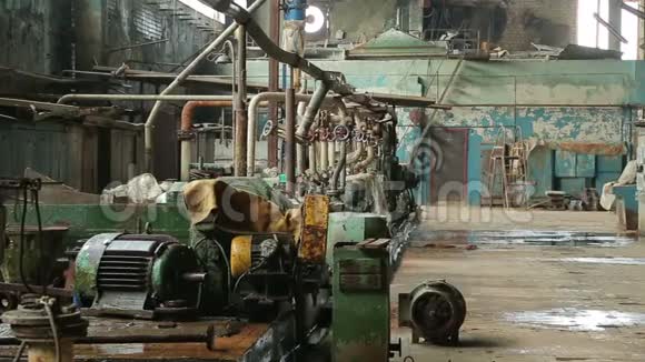 废弃的商店旧工厂视频的预览图