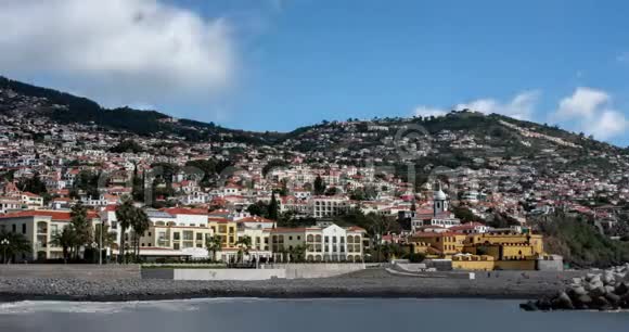 葡萄牙马德拉岛FunchalPortoSantaMaria酒店美丽的时光流逝SaoTiago堡视频的预览图