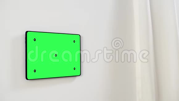 智能家居平板电脑Chroma键式绿色屏幕视频的预览图