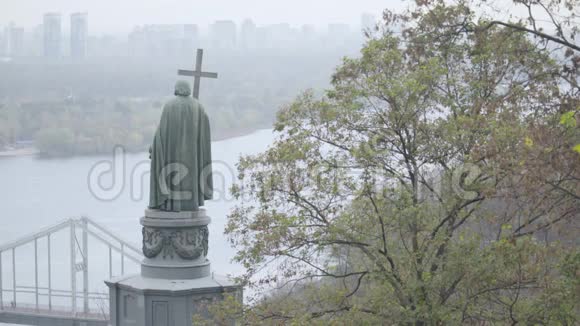 伟大的沃洛迪米尔纪念碑基辅乌克兰视频的预览图