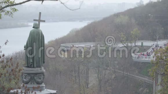 伟大的沃洛迪米尔纪念碑基辅乌克兰视频的预览图