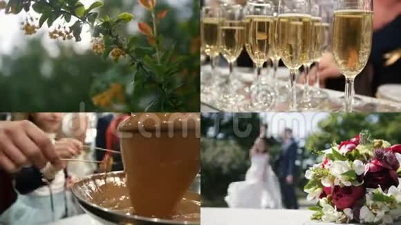 41婚礼概念专为婚礼和爱情而设的宴会视频的预览图