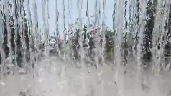 瀑布背景摘要视频的预览图