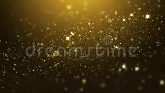 新年快乐圣诞欢乐圣诞欢乐圣诞欢乐中间光线奢华的金粒子闪耀抽象背景视频的预览图