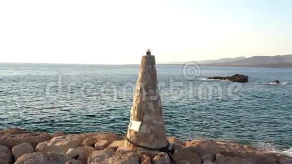 飞越佩盖亚村渔港塞浦路斯帕福斯区视频的预览图