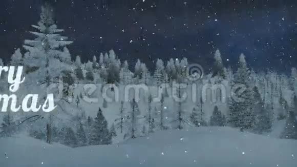 圣诞快乐圣诞老人降雪橇视频的预览图