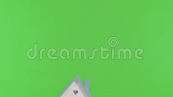 展示小房子模型绿色铬键视频的预览图