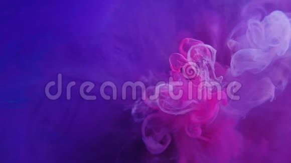 蒸汽效应覆盖粉红油烟紫蓝视频的预览图