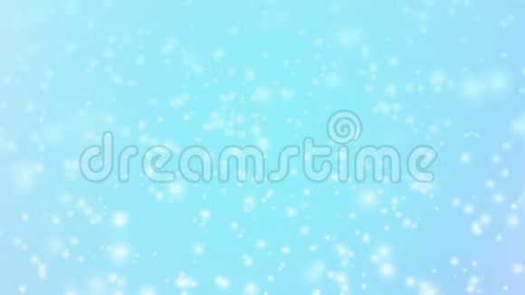 圣诞节魔术白色闪光的蓝色背景无缝循环动画视频的预览图