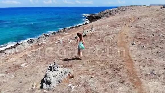 希腊克里特岛蓝色的大海视频的预览图