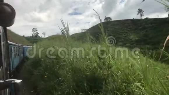 斯里兰卡埃拉火车附近的灌木丛视频的预览图