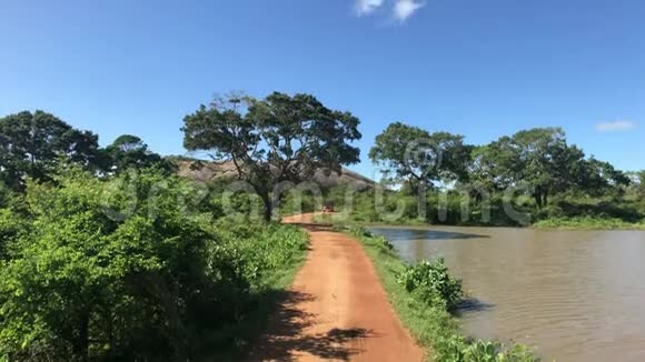 斯里兰卡亚拉沿湖边公路运输视频的预览图