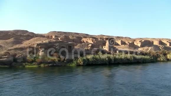 埃及尼罗河畔的废墟视频的预览图