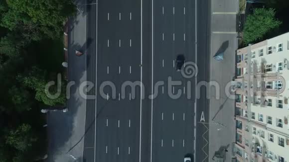 莫斯科列宁斯基大道的鸟瞰图视频的预览图