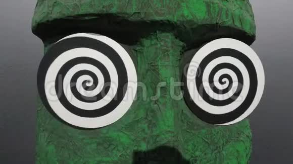 催眠螺旋在眼睛布局与催眠旋转眼睛视频的预览图