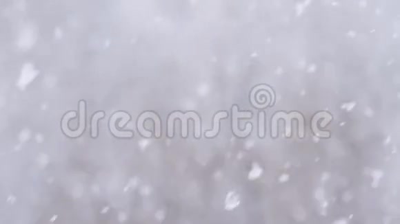冬季白天降雪速度慢的背景视频的预览图