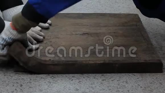 手工制作石材台面背景视频的预览图