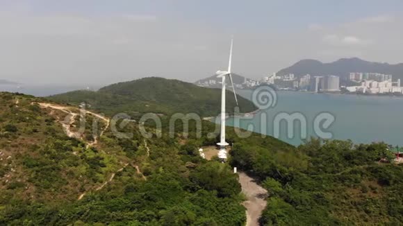 可再生能源香港南丫岛风电场视频的预览图