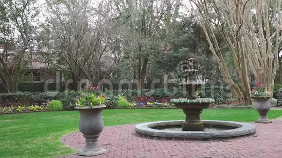 公园里的喷泉慢动作视频的预览图