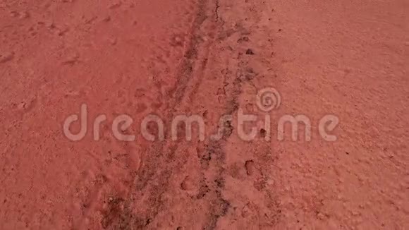 红色火星行星景观表面宇宙之旅视频的预览图