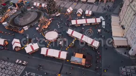 旧城圣诞市场全景视频的预览图