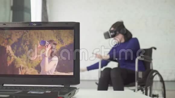 轮椅使用者的虚拟现实视频的预览图