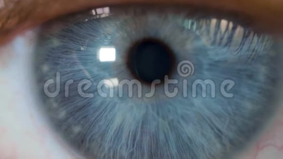 白种人男性蓝眼睛的大镜头视频的预览图