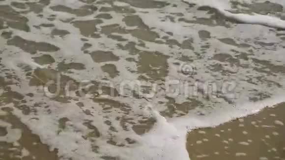 夏日的海岸线波浪视频的预览图