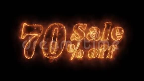 销售百分之七十的热门动画燃烧现实火火火焰循环视频的预览图
