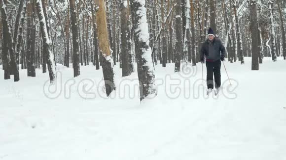 老年人越野滑雪视频的预览图