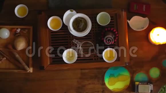 茶道的茶景视频的预览图