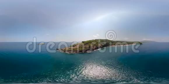 海洋中的小岛vr360视频的预览图