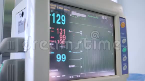 现代监视器显示病人在手术期间的心率视频的预览图