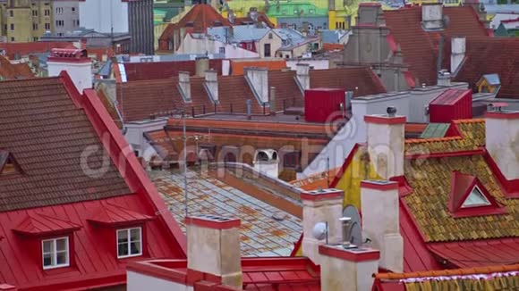 旧塔林城屋顶的录像视频的预览图