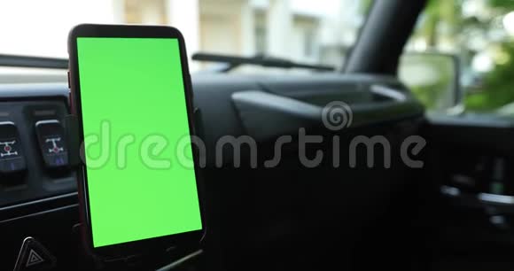 车载绿色屏幕智能手机视频的预览图