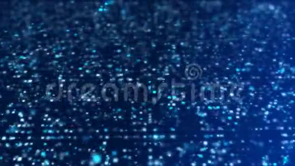 未来派高科技数字三维运动图形抽象背景蓝色视频的预览图