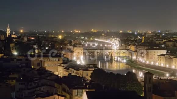 佛罗伦萨老城的暮光之城视频的预览图