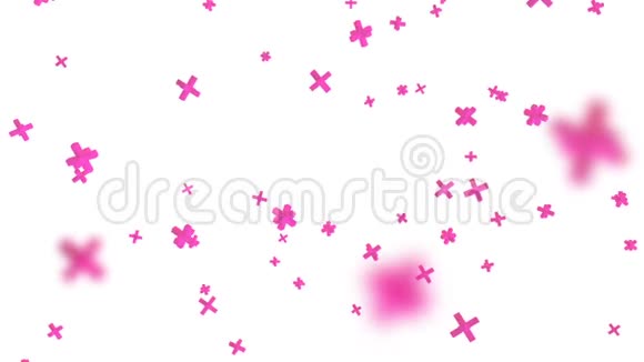 数字背景飞行3D粉红色粒子视频的预览图