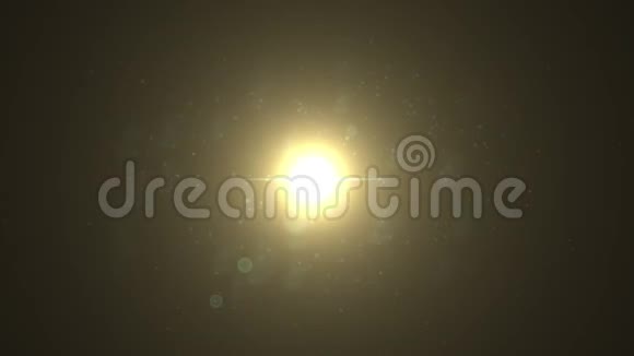 真实的太阳数字镜头耀斑在黑色背景自然阳光视频的预览图