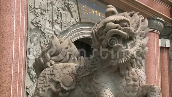 马来西亚凯乐寺麒麟石雕视频的预览图