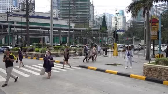 菲律宾马尼拉上午通勤录像视频的预览图